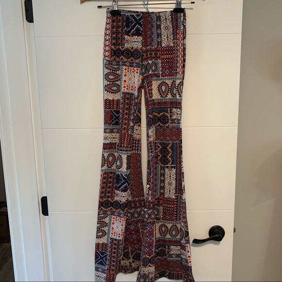 Design Lab Lord & Taylor Pants - Design Lab Lord & Taylor | Patterned Bell Bottom Pants